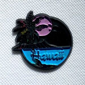 Hawaii Souvenir Magnet with Palm Tree and Moon